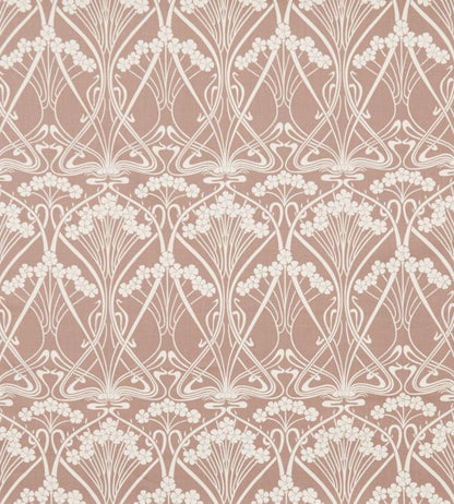 Ianthe Bloom Stencil in Chiltern Linen Fabric - Pink