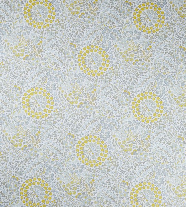 Marquess Garden in Chesham Sateen Fabric - Teal