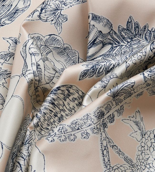 Zennor Arbour in Chesham Sateen Room Fabric 3 - Blue