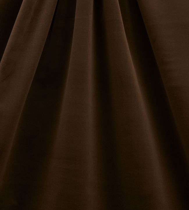 Cotton Room Velvet Plain Fabric - Brown