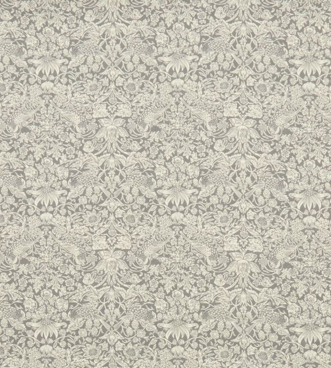 Strawberry Meadowfield in Emberton Linen Fabric - Gray