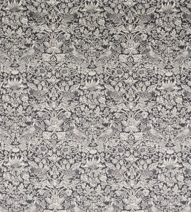 Strawberry Meadowfield in Vintage Velvet Fabric - Gray