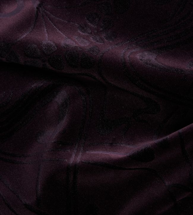 Ianthe Room Velvet Fabric 2 - Purple