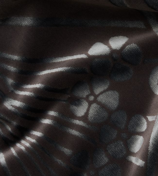 Ianthe Room Velvet Fabric 2 - Gray