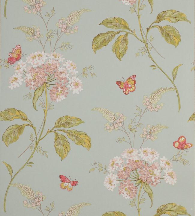 07132/01 - Messina Wallpaper - Aqua - Colefax & Fowler