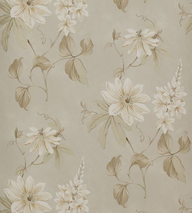 Passiflora Wallpaper - Gray 