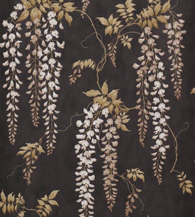 Seraphina Wallpaper - Black - Colefax & Fowler