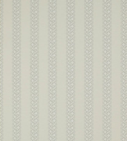 Britta Wallpaper - Silver - Colefax & Fowler