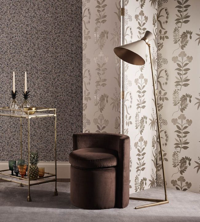 Botanical Stripe Wallpaper - Cream - Liberty