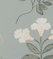 Botanical Stripe Room Wallpaper - Gray