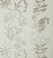 Botanical Stripe Wallpaper - White - Liberty