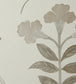 Botanical Stripe Wallpaper - White - Liberty