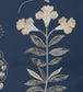 Botanical Stripe Wallpaper - Blue - Liberty