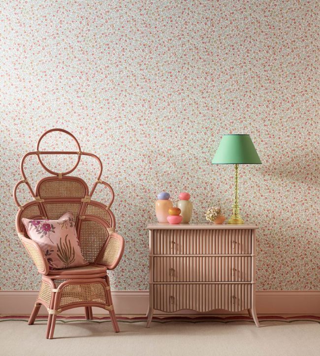 Wiltshire Blossom Room Wallpaper - Pink
