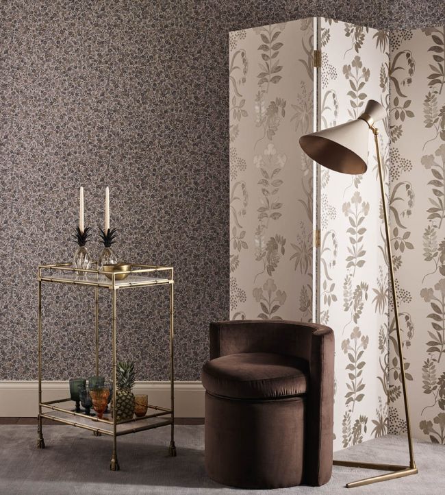 Wiltshire Blossom Room Wallpaper - Brown