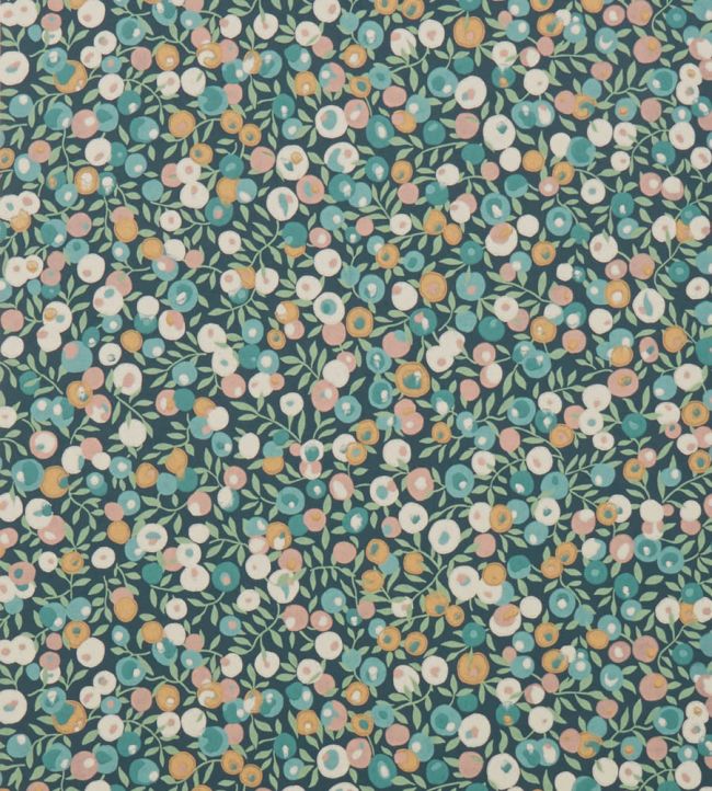Wiltshire Blossom Wallpaper - Green  - Liberty 