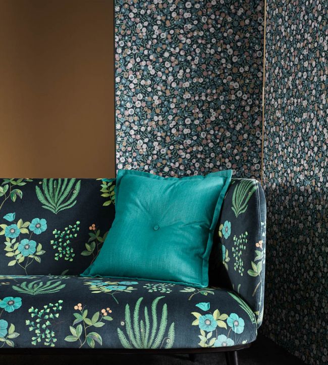 Wiltshire Blossom Wallpaper - Green - Liberty 