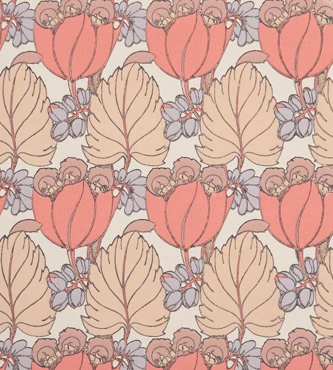 Regency Tulip Wallpaper - Pink  - Liberty 