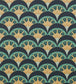 Deco Scallop Wallpaper - Green - Liberty