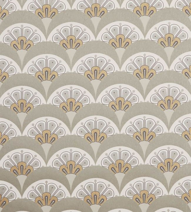 Deco Scallop Wallpaper - White - Liberty