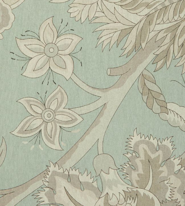 Palampore Trail Wallpaper - Teal - Liberty