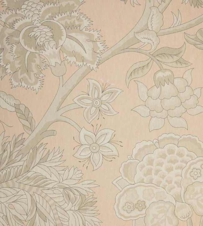 Palampore Trail Wallpaper - Pink - Liberty