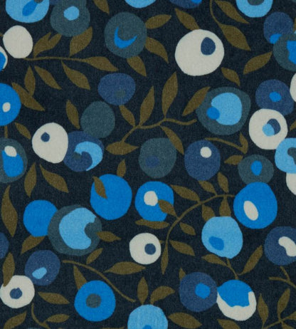 Wiltshire Blossom in Wellington Velvet Fabric - Blue 