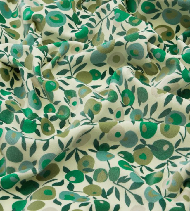 Wiltshire Blossom in Wellington Room Velvet Fabric - Green