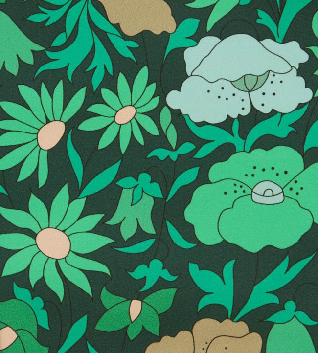Poppy Meadowfield in Becless Cotton Fabric - Green 