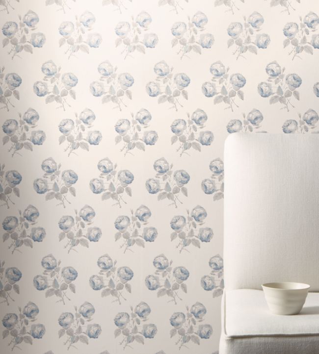 Bowood Wallpaper - Blue - Colefax & Fowler