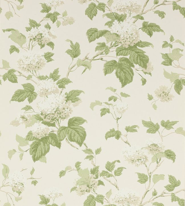 07816/09 - Chantilly Wallpaper - Ivory/Leaf Green - Colefax & Fowler