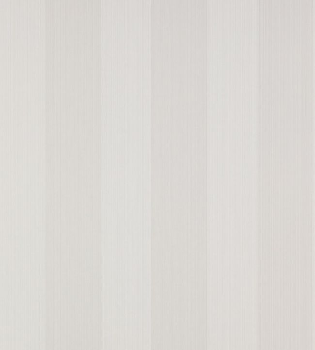 Harwood Stripe Wallpaper - White - Colefax & Fowler