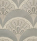 Deco Scallop in Multi Jacquard Fabric - Gray 