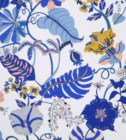 Fantasia Jungle in Easton Fabric - Blue 