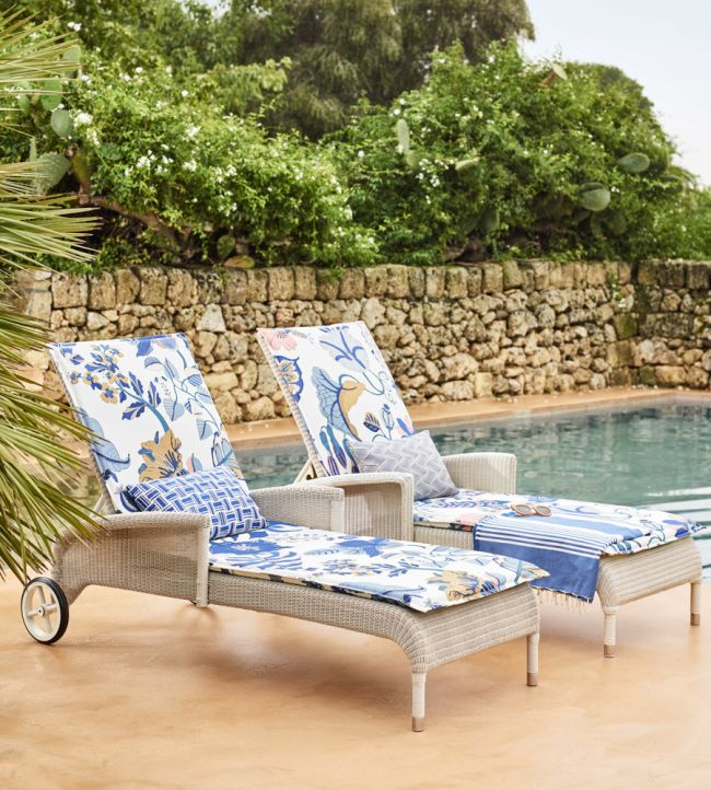 Fantasia Jungle in Easton Room Fabric 3 - Blue