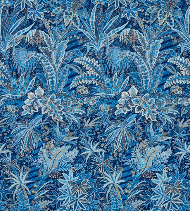 Persian Voyage in Majorelle Fabric - Blue 