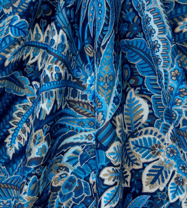 Persian Voyage in Majorelle Room Fabric 2 - Blue