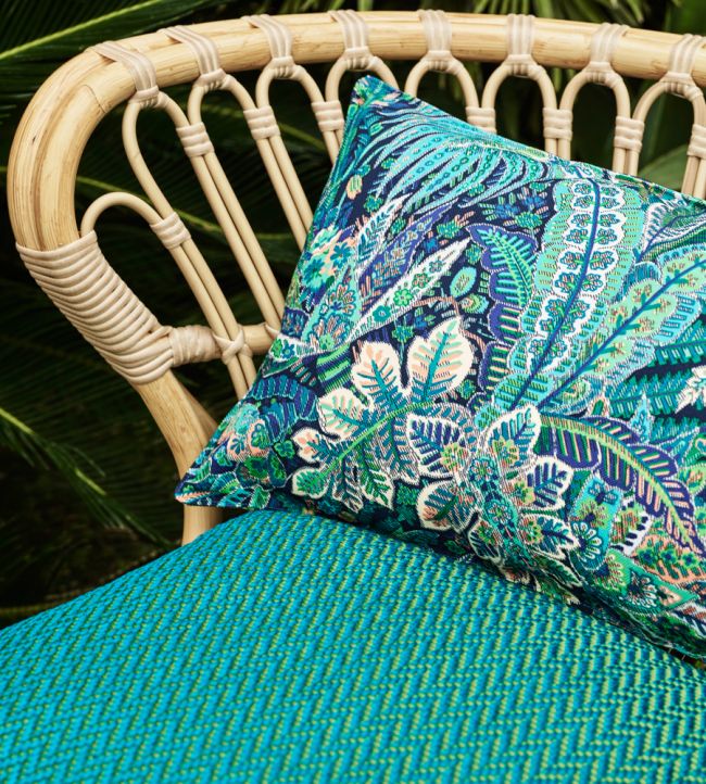 Persian Voyage in Majorelle Room Fabric - Green