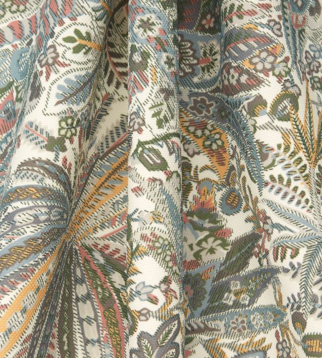 Persian Voyage in Majorelle Room Fabric - Gray