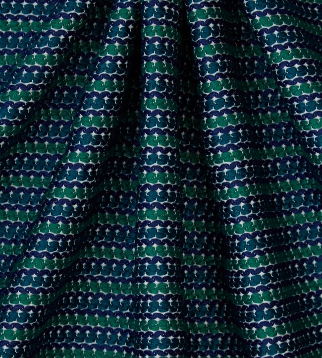 Candy Stripe in Harlow Room Fabric 2 - Green