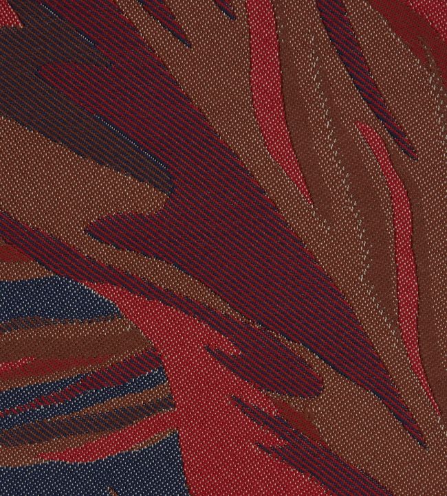 Chili Palm in Lovell Jacquard Room Fabric 2 - Pink