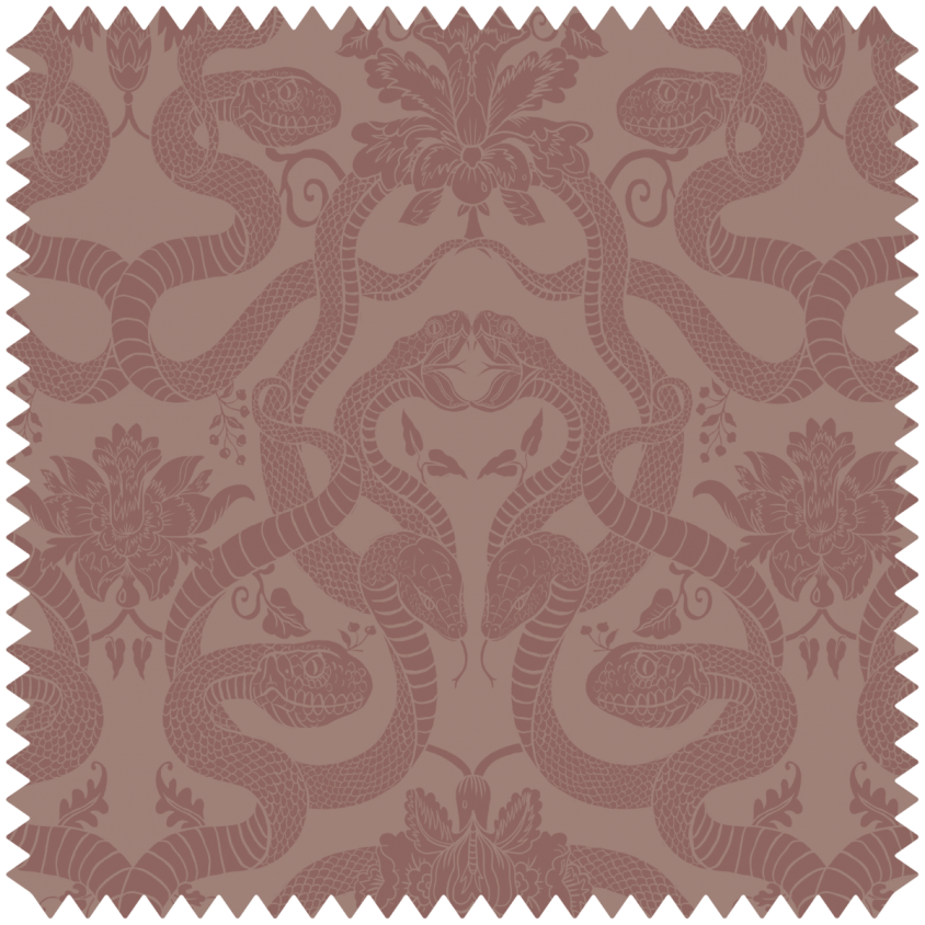 ANACONDA Cut-Velvet Fabric - Pink 