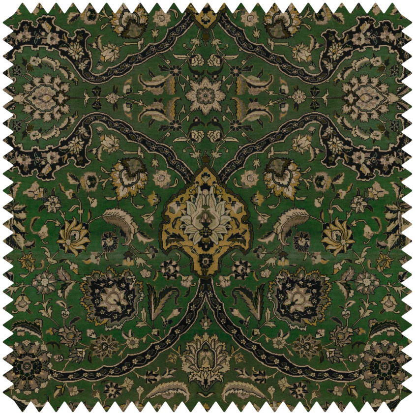 ZANJAN Velvet Fabric - Green
