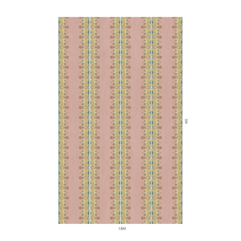 EMANIA STRIPE Room Wallpaper 3 - Pink