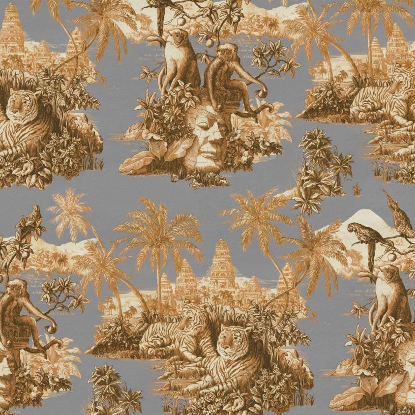 SUMATRA Wallpaper - Teal