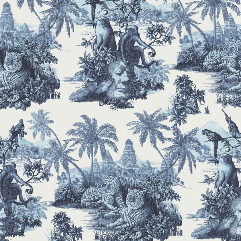 SUMATRA Wallpaper - Blue 
