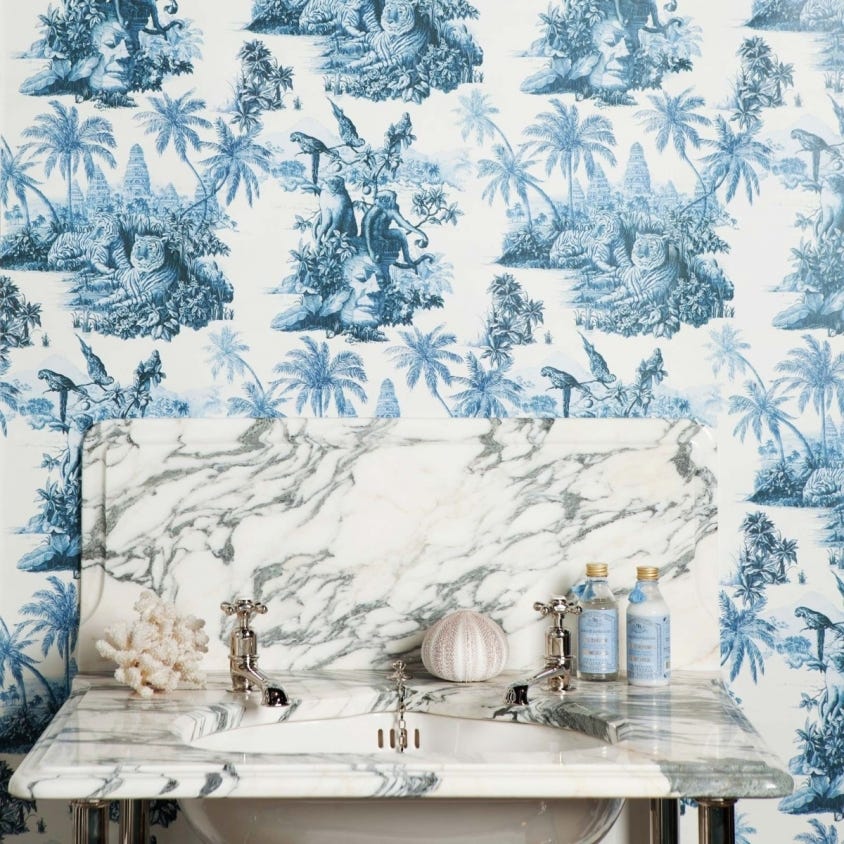 SUMATRA Room Wallpaper - Blue