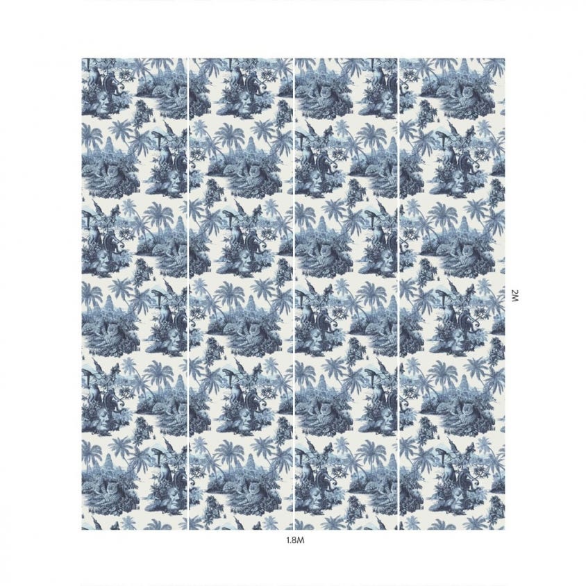 SUMATRA Room Wallpaper 3 - Blue