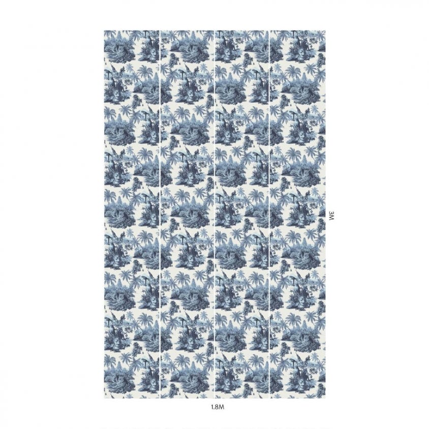 SUMATRA Room Wallpaper 4 - Blue