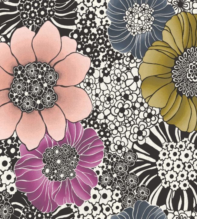 Anemones Wallpaper - Multicolor